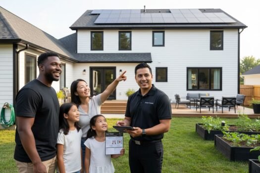 solar panels home interaction