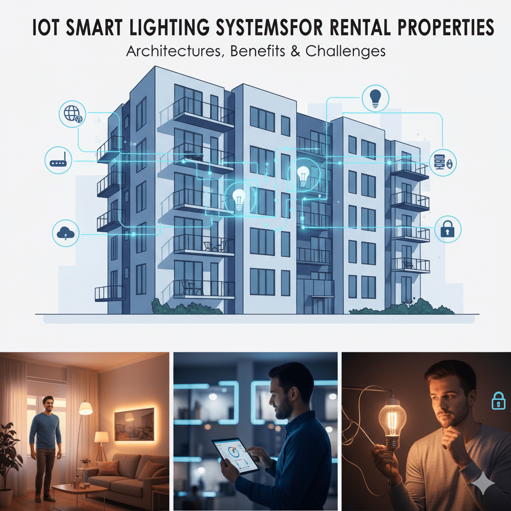 IoT Smart Lighting Systems for Rental Properties: Architectures,Benefits & Challenges