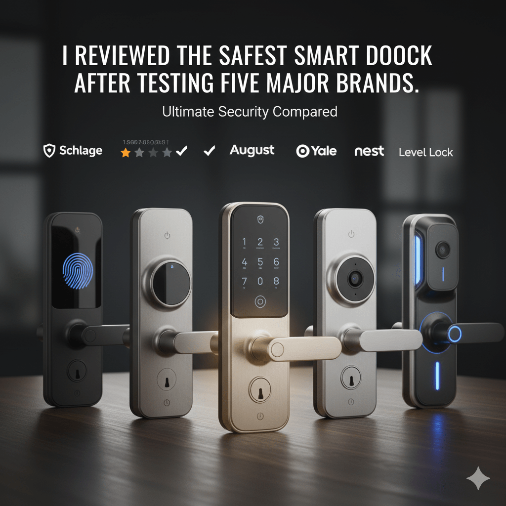 I reviewed the safest smart door lock after testing five major brands